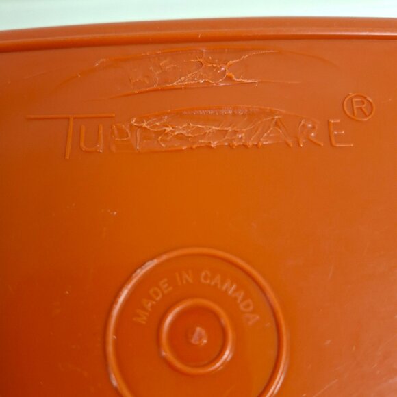 Vintage Collectible Tupperware Deli Bacon Keeper Paprika Red 9.5 x 5.5 x 1.75 In - Picture 9 of 11
